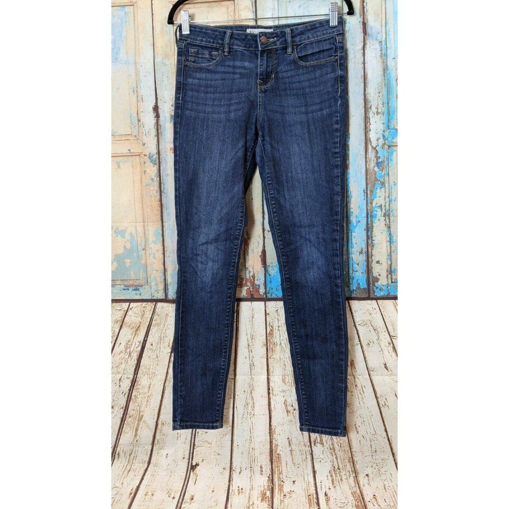 Bullhead Denim Co. Womens Sz 25 Blue Medium Wash Mid Rise Skinniest Denim Jeans